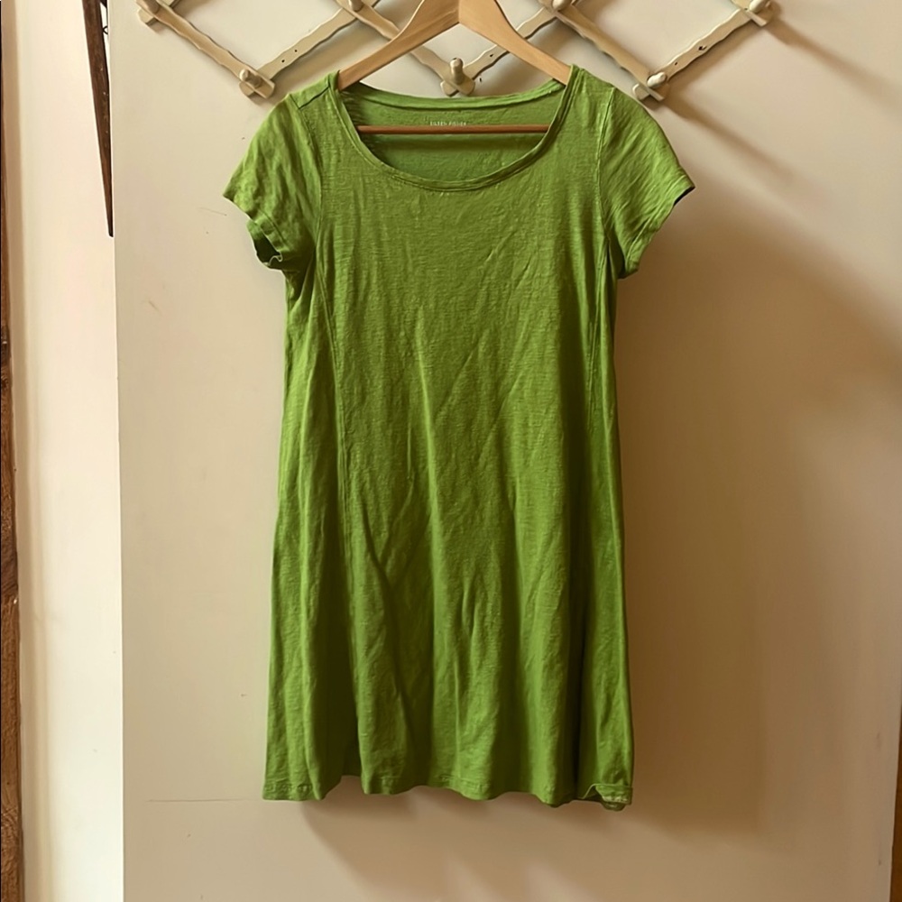 Eileen Fisher organic cotton/hemp T-shirt dress.